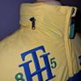 Tommy Hilfiger Mens Jacket XS Yellow Brasil Patch Embroidered Spellout VTG Image 6
