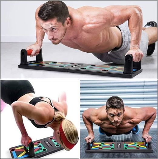 FREE EXPRESS SHIPPING Push Up Board, 12 in 1 Multifunctional Portable Press Up Board, Pushup Stand, Muscle Board Rack Strength Training Fitness Equipment Push Up Rack for Home Gym Exercise Body Building Workout