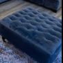 Navy Velvet 3 seater + 2 seater + ottoman Image 2