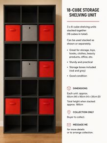 Cube shelving unit