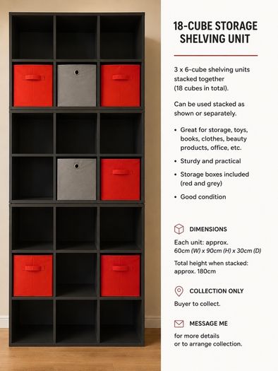 Cube shelving unit