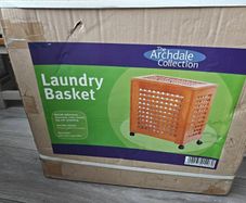 Laundry wooden basket
