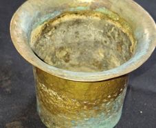 Antique Brass or Bronze Vessel, possibly a Traditional Holy Water Pot like a Panchpatran, Postage available or Collection