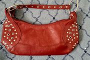Wine Aldo Studded Handbag