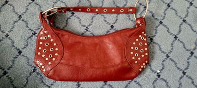 Wine Aldo Studded Handbag