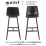 Leo Barstool with Footrest - Black Image 2