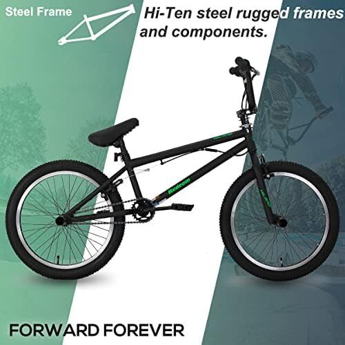20 Inch BMX Freestyle Bike for boys girlss With 360 Degree Gyro & 4 Pegs, 20 Inch BMX Bike for 9 10 11 12 13 Years old kid girl boys girls