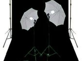 Studio Background Support Stand 3m x 2m Black Screen Backdrop 3m x 6m Light