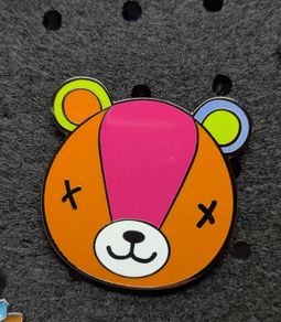 Stitches animal crossing enamel pin