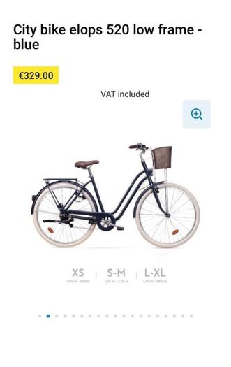 City bike elops 520 low frame - blue