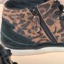 womens CLARKS ACELEY ZIP HI TOP SUEDE trainers runners leopard print  Size UK 8 D EU 42 converse style (AT2) Image 9