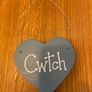 Handmade Welsh Wooden Heart Decoration Image 2