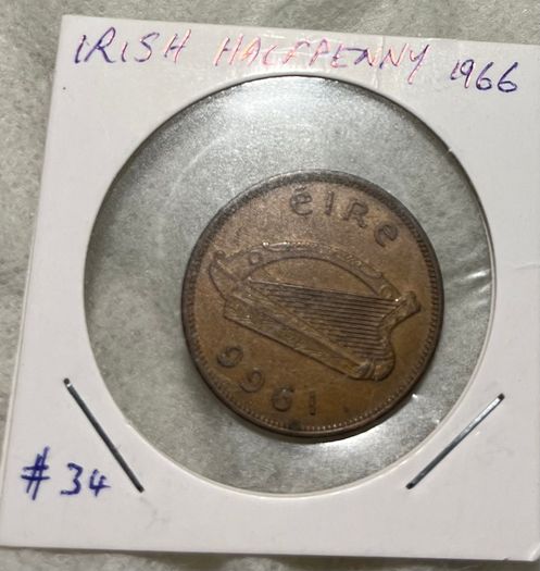 Irish Halfpenny 1966