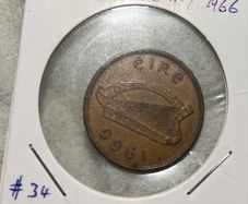 Irish Halfpenny 1966