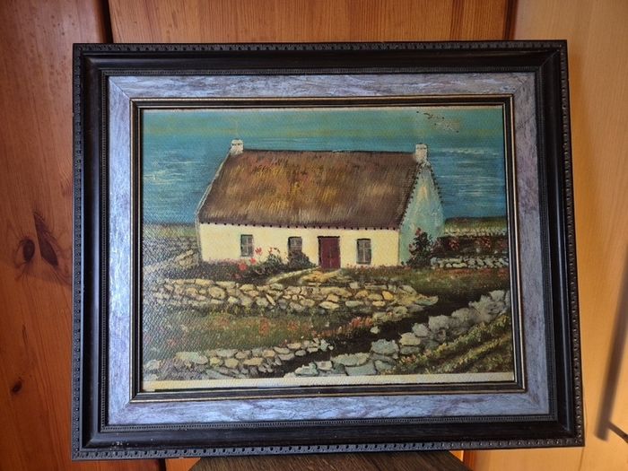 Vintage Irish Countryside Scene in a Frame