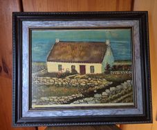 Vintage Irish Countryside Scene in a Frame