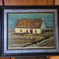 Vintage Irish Countryside Scene in a Frame