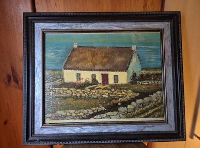Vintage Irish Countryside Scene in a Frame