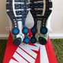 Nike Shox Size UK-6/EUR-40 318434-115 White/Poison Green/Royal Blue-2007 Image 5