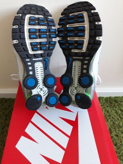 Nike Shox Size UK-6/EUR-40 318434-115 White/Poison Green/Royal Blue-2007