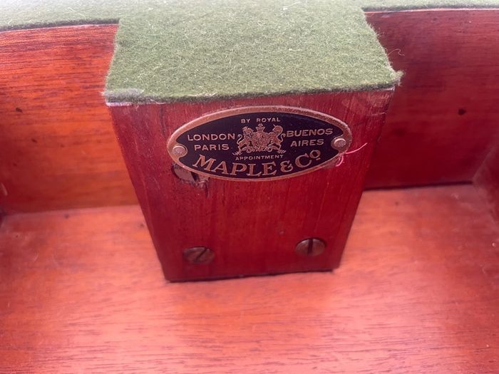 Antique mahogany games table