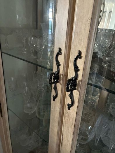 Superb distressed wood  cabinet