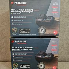 Parkside Performance 12A 20V Smart Bluetooth Fast Charger.