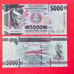 Guinea. 5,000  Francs. 2015  Pick  49a  ( Uncirculated )