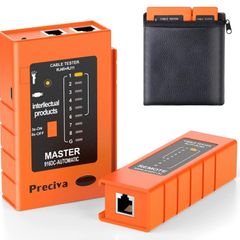 Network Cable Tester, Preciva Ethernet Cable Test Tool, Lan RJ45 RJ11 Cable Tester, cat5 cat5e cat6a, USB Chargable Wire (FREE POSTAGE)