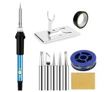Electric Soldering Iron 60W 220V / 110V Adjustable Temperature Welding Rework Solder Repair Tools Kit