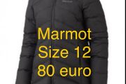 Hooded coar size 12 marmot black performance wear