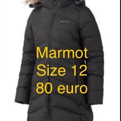 Hooded coar size 12 marmot black performance wear