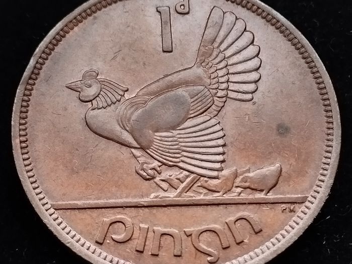 [#2650] - Ireland 1943 | Irish 1d | Irish 1 Penny | KM.11 | High Grade