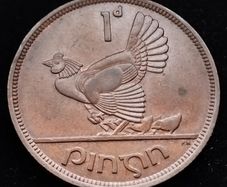 [#2650] - Ireland 1943 | Irish 1d | Irish 1 Penny | KM.11 | High Grade
