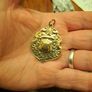 Gold  plated Antique medal re listed Image 4