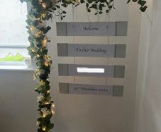 Wedding sign post