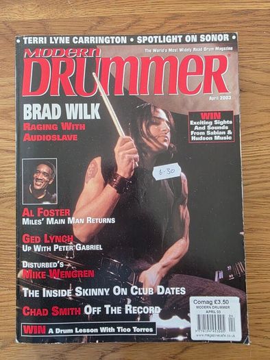 Drum Magazine Bundle. Modern Drummer & Rhythm. Portnoy, Steve Smith, Josh Freese etc.