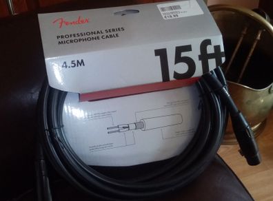 fender microphone cable / lead 15 ft