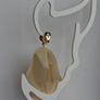 Cream Vanilla Juilette Cascading Floral Petal Clip On Earrings Image 10