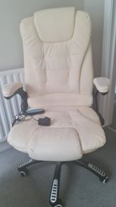Heated Massage Leather Office Chair