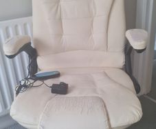 Heated Massage Leather Office Chair