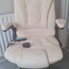 Heated Massage Leather Office Chair