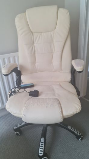Heated Massage Leather Office Chair