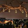 Solar Outdoor Hemp Rope String Lights - 8M 160 LED Waterproof Festoon with 16 Shatterproof Bulbs for Garden, Patio, Party, Yard, Xmas Decoration (Warm White) Image 3