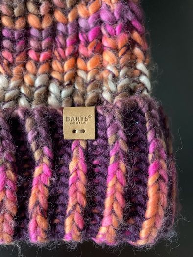 beanie bobble hat Barts ladies knitted with pon pon New
