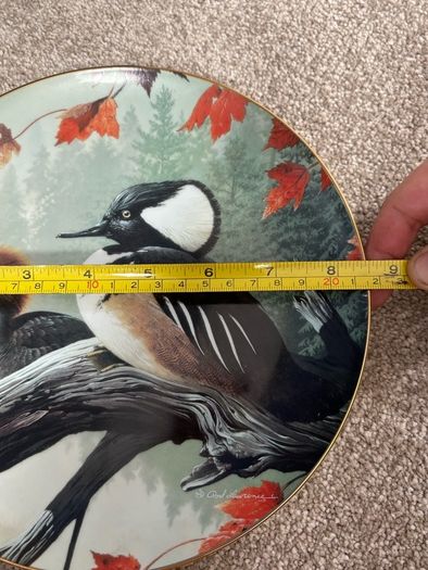 Vintage Misty Morning Plate North American Ducks Rod Lawrence