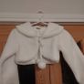 Faux Fur Girls Bolero coat Image 4