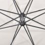 Cantilever Umbrella 3.5 m Sand White Image 2