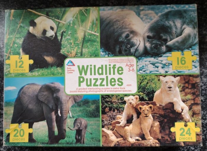 Vintage Children's Jigsaw Puzzle Bundle of 3 sets