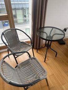Outdoor table and chair